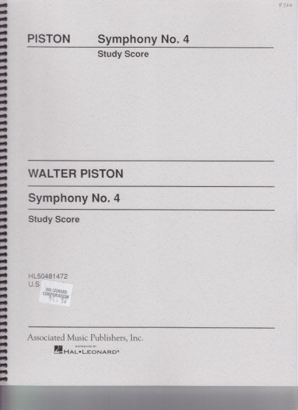 Piston, Symphony No. 4 (1950) (AMP)