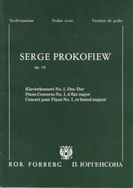Prokofiev, Concerto for Piano No. 1 (Forberg)