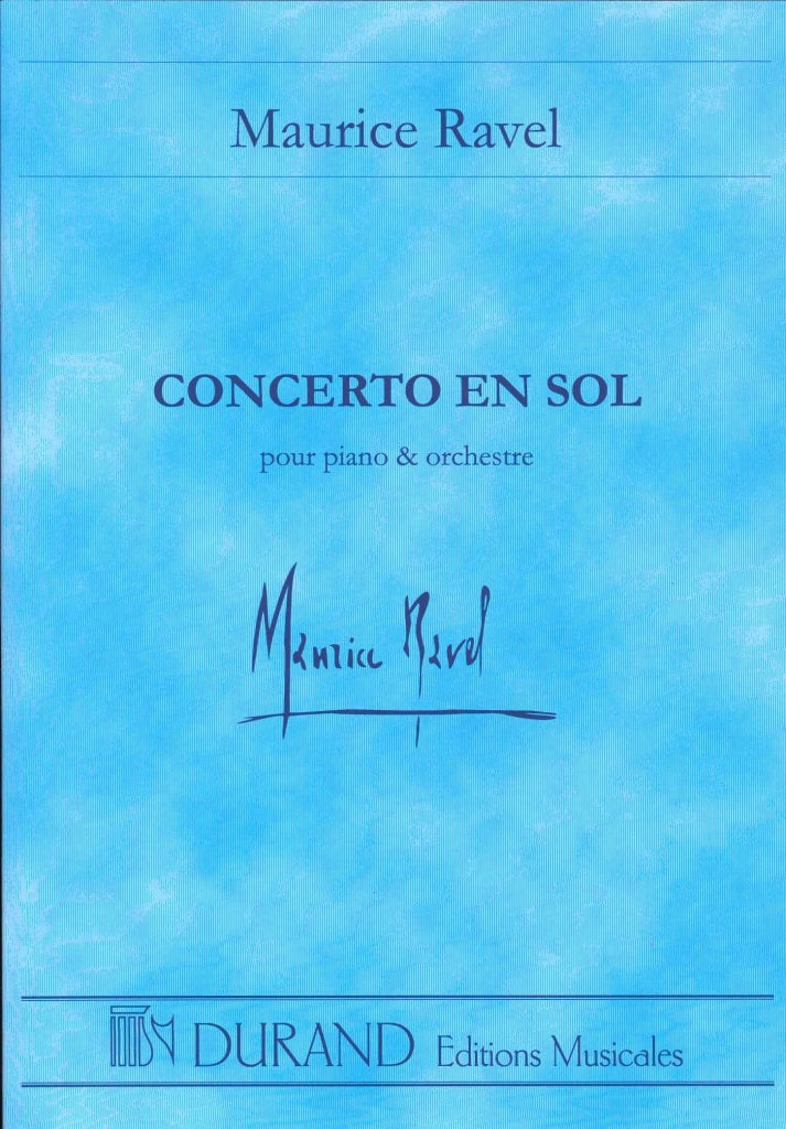 Ravel, Concerto en Sol pour piano & orch (Durand)