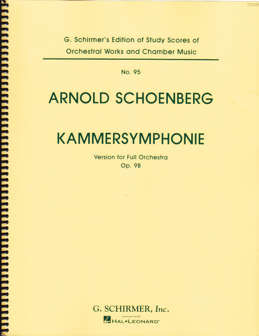 Schonberg, Kammersymphonie for Full Orch (G.Schirmer)