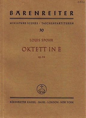 Spohr, Octet op. 32 in E (Cl,2Hn,Str) (Barenreiter)