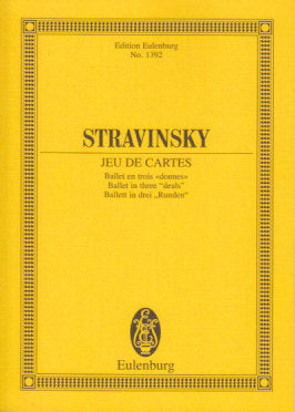 Stravinsky, Jeu de cartes (Eulenburg)