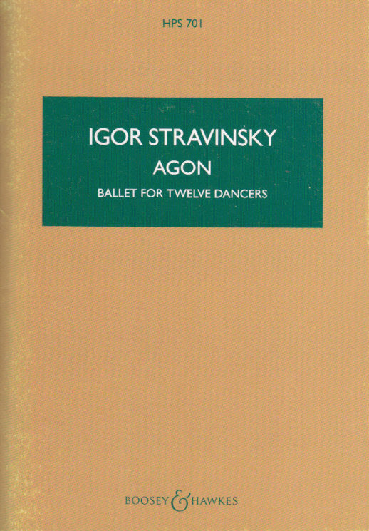 Stravinsky, Agon: Ballet for 12 Dancers (Boosey)