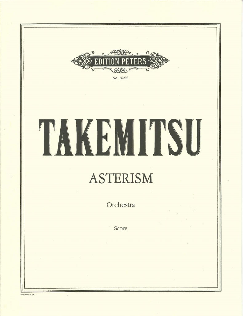 Takemitsu, Asterism: for Orchestra (Peters)
