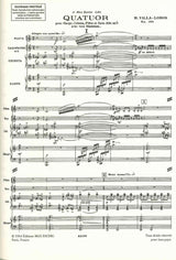 Villa-Lobos, Quatuor (Fl,Sax,Cel,Hrp) (Eschig)