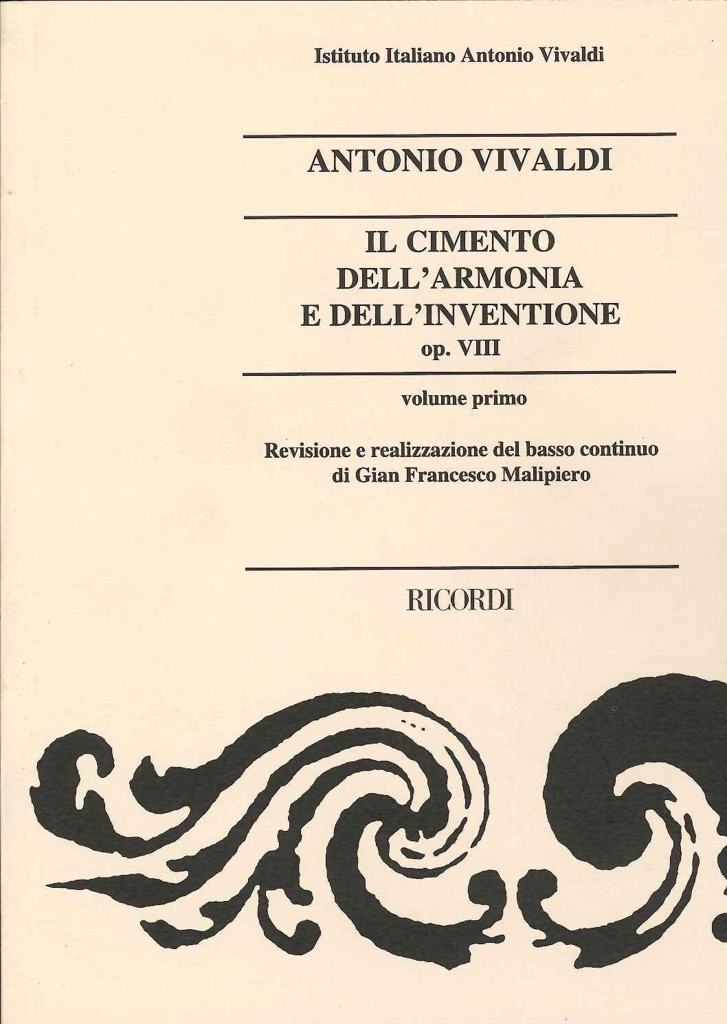 Vivaldi, op. 8 Cimento dell'armonia I (Ricordi)