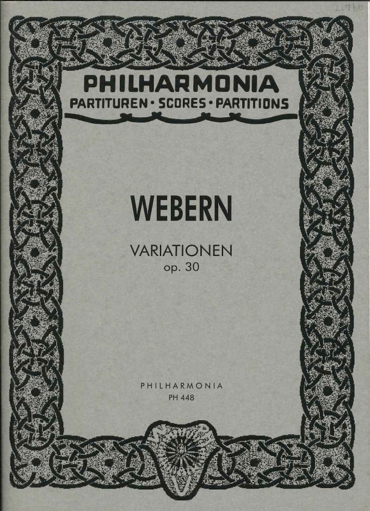 Webern, op.30: Variationen fur Orchester (Universal)