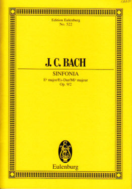 Bach,J.C., Symphony op. 9/2 in Eb (Stein (Eulenburg)