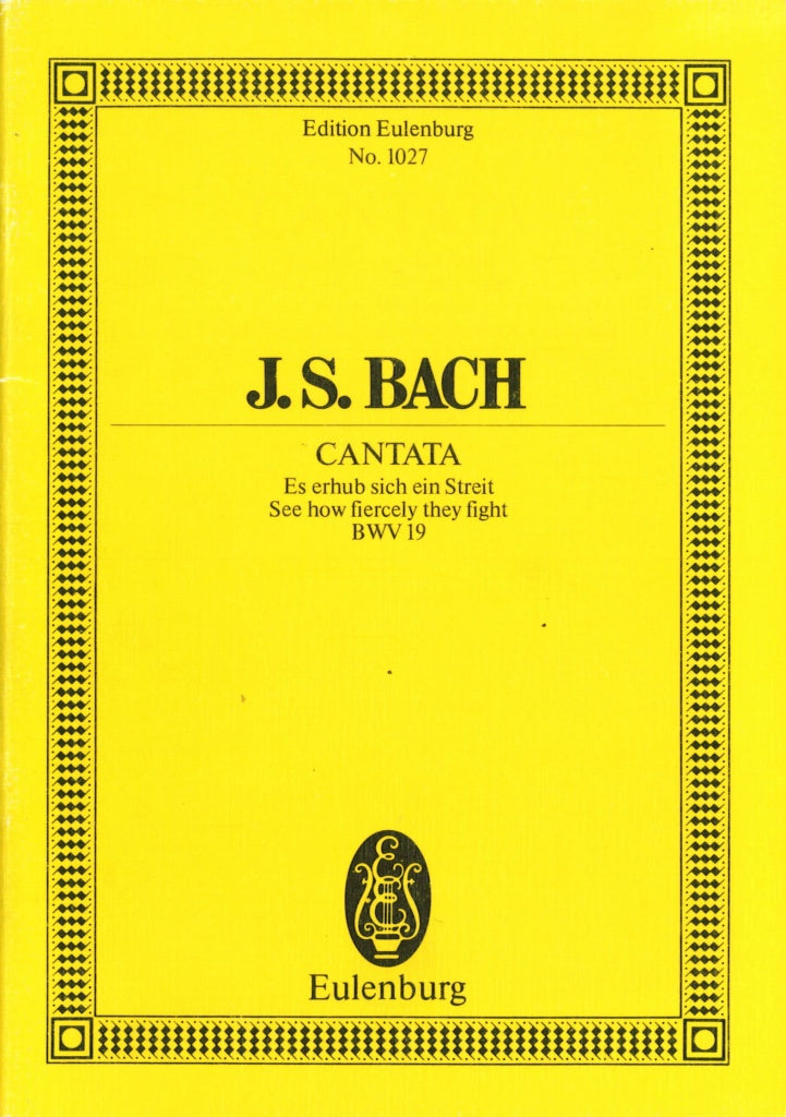 Bach, Cantata No. 19 (Schering) (Eulenburg)