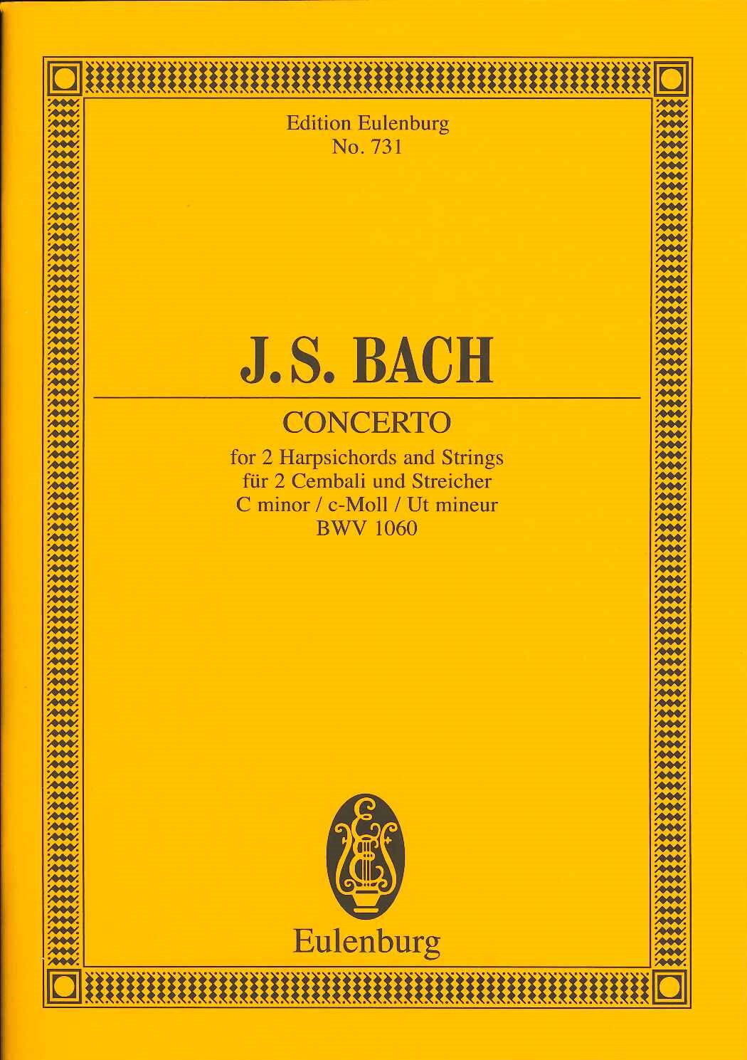 Bach, Concerto BWV 1060 in c (2Cemb) (Eulenburg)