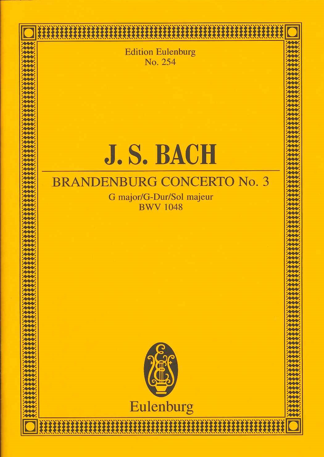 Bach, Brandenburg Concerto No. 3 (Eulenburg)