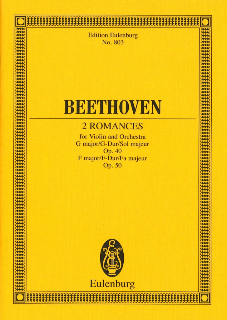 Beethoven, Romances op. 40, 50 (Vn,Orch) (Eulenburg)