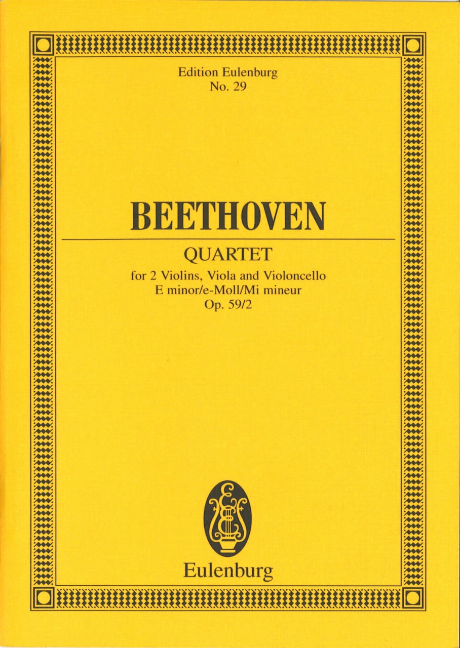 Beethoven, String Quartet op. 59/2 (Eulenburg)
