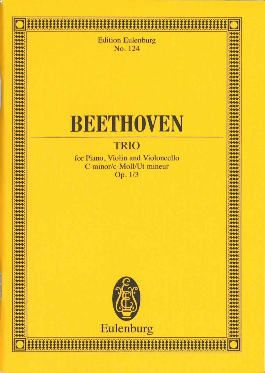 Beethoven, Piano Trio op. 1/3 in c min. (Eulenburg)