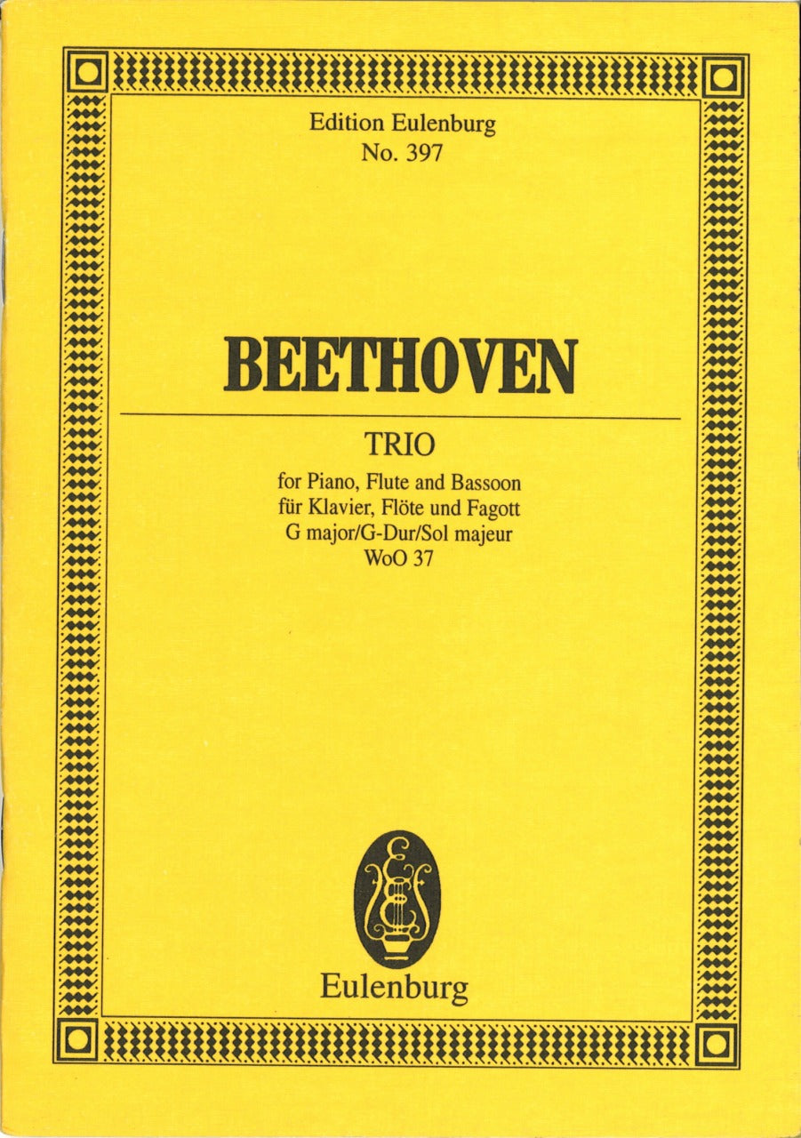 Beethoven, Trio WoO 37 in G (Fl,Bn,Pf) (Eulenburg)
