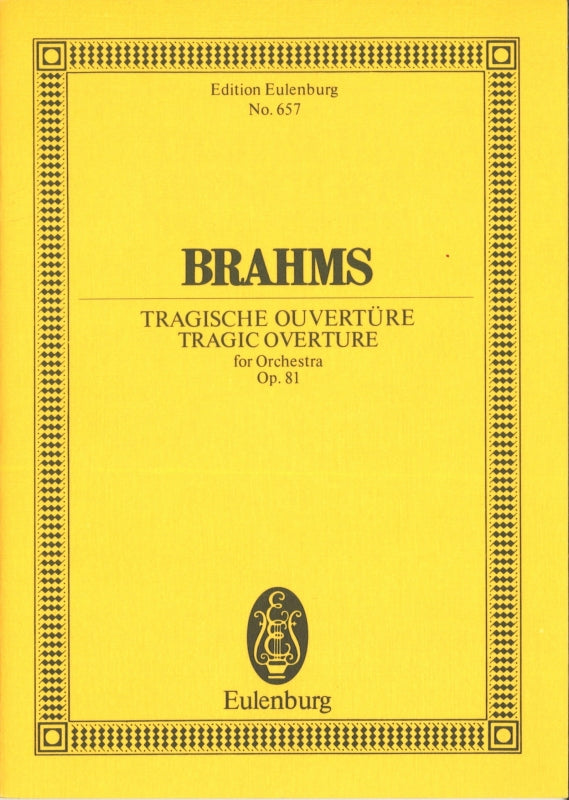 Brahms, Ov op. 81 Tragische- (Eulenburg)