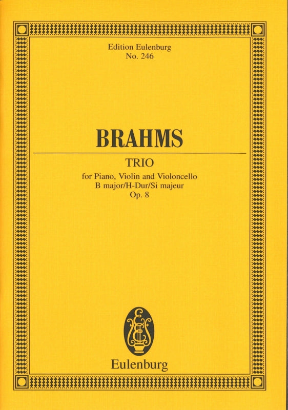 Brahms, Piano Trio No. 1 op. 8, 2nd ver. (Eulenburg)