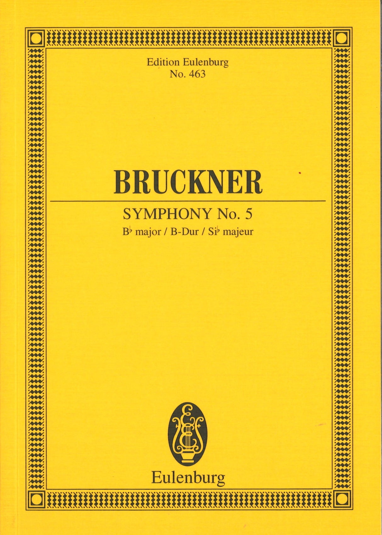Bruckner, Symphony No. 5 in Bb (Nowak) (Eulenburg)