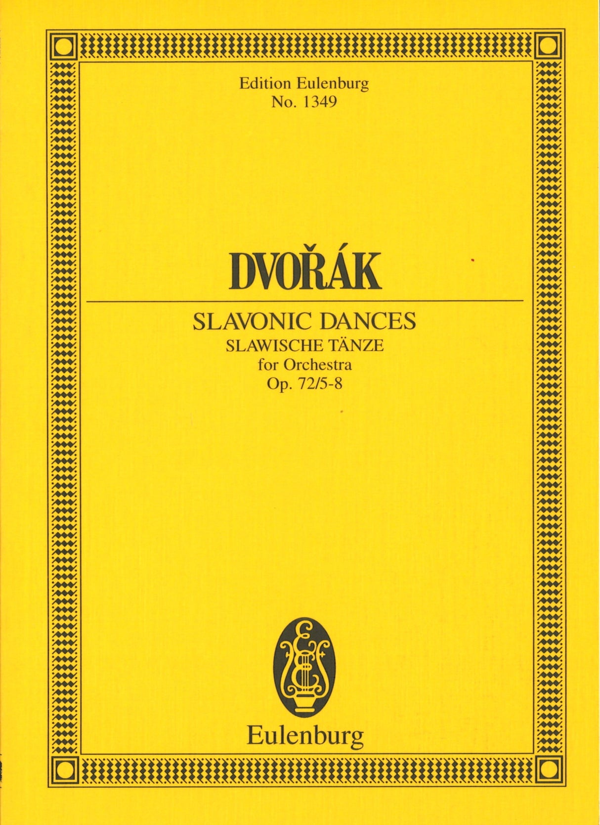 Dvorak, op. 72/5-8 Slavonic Dances (Eulenburg)