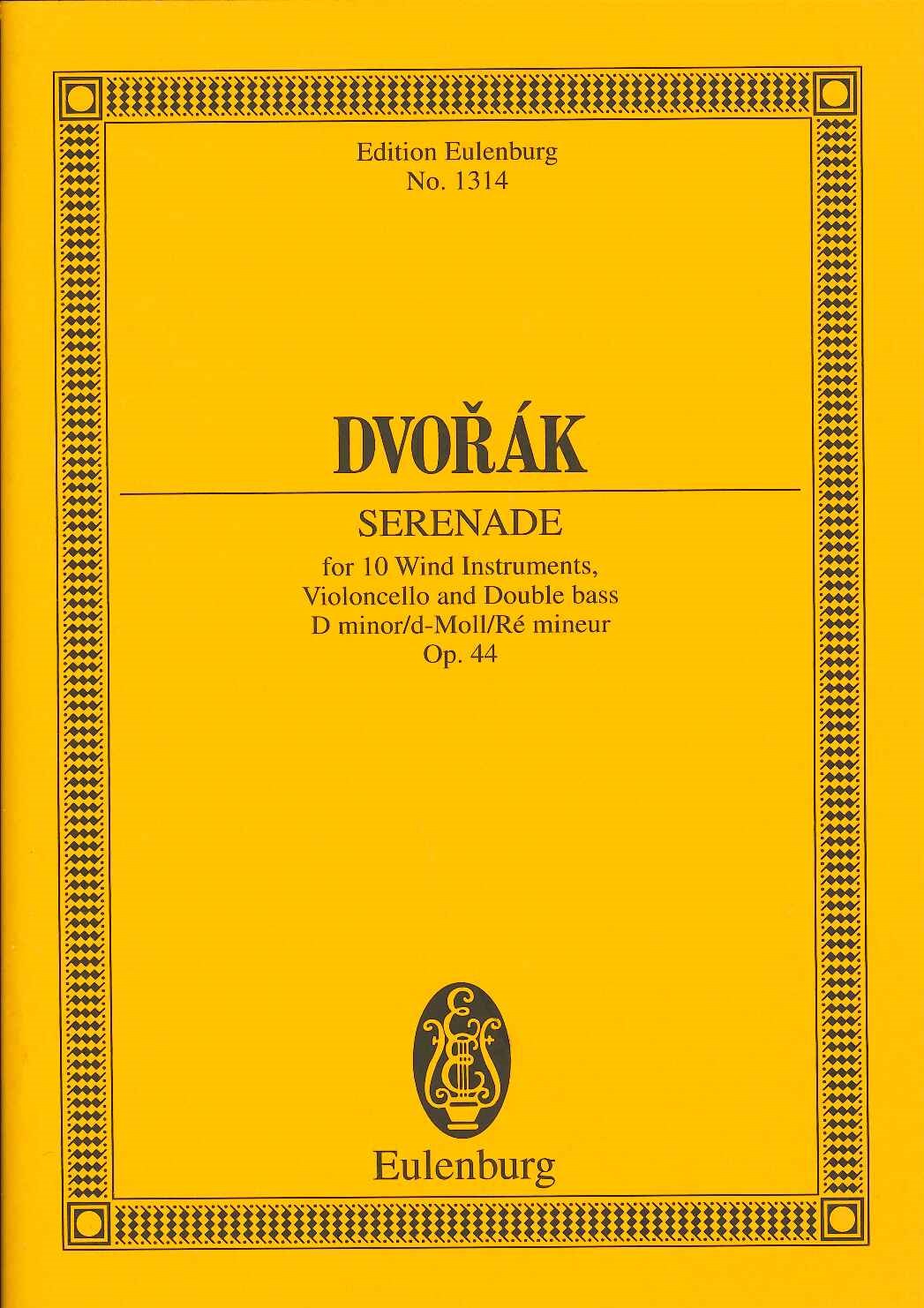 Dvorak, op. 44 Serenade in d B 77 (Eulenburg)