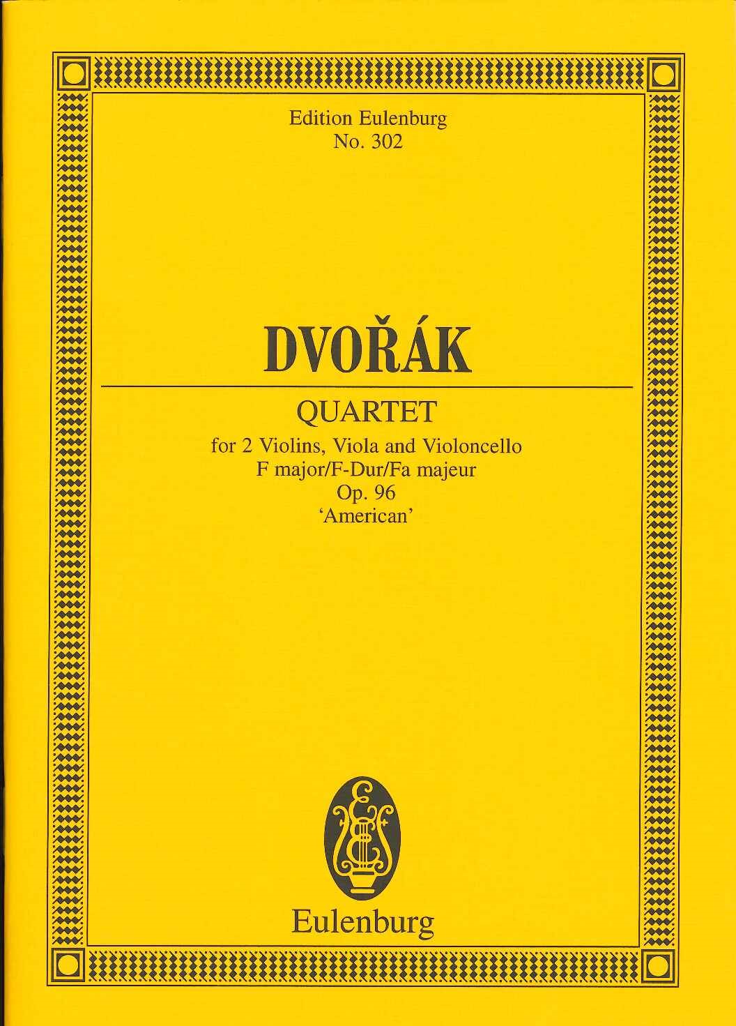 Dvorak, String Quartet No.12 American (Eulenburg)