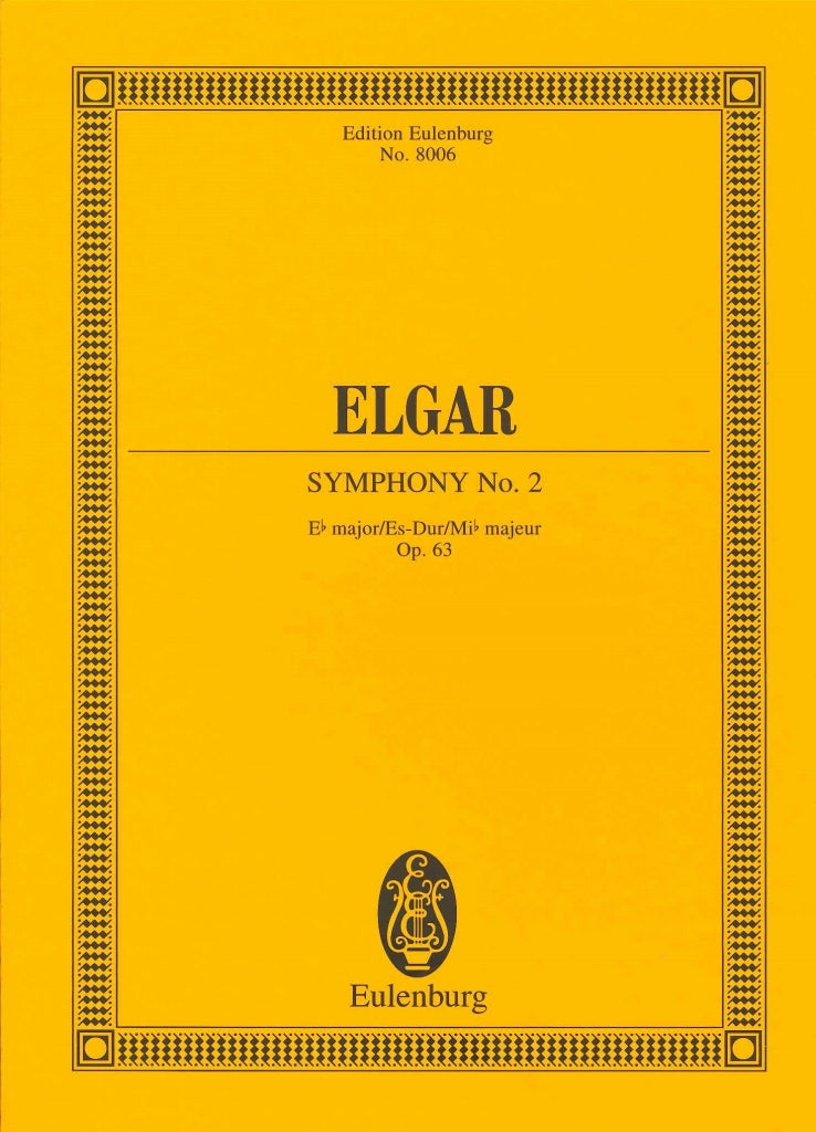 Elgar, Symphony No. 2 in Eb, op. 63 (Eulenburg)