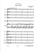 Faure, Ballade op.19 for piano & orch (Eulenburg)
