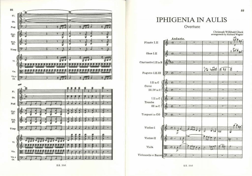 Gluck, Iphigenie en Aulide Overture (Eulenburg)