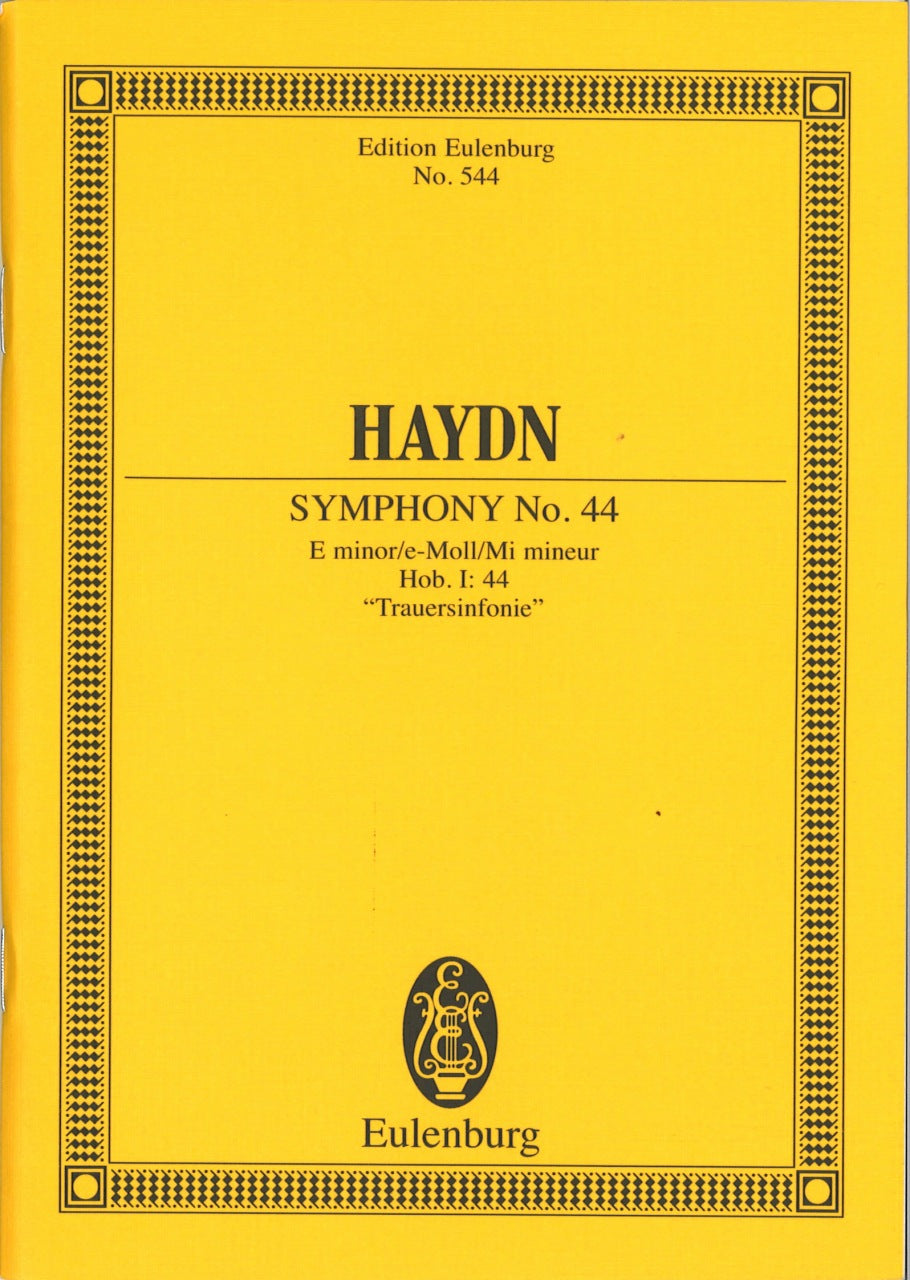 Haydn, Symphony No. 44 in e 'Trauer' (Eulenburg)