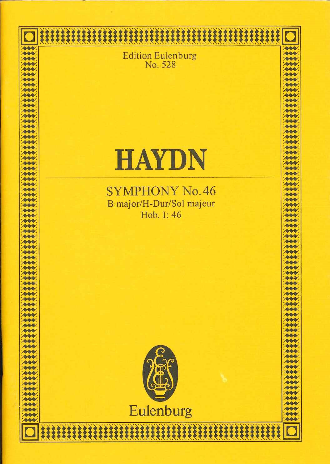 Haydn, Symphony No. 46 in B maj. (Eulenburg)