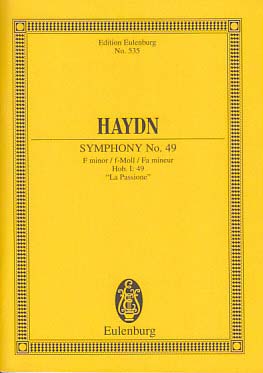 Haydn, Symphony No. 49 in f, La Passione (Eulenburg)