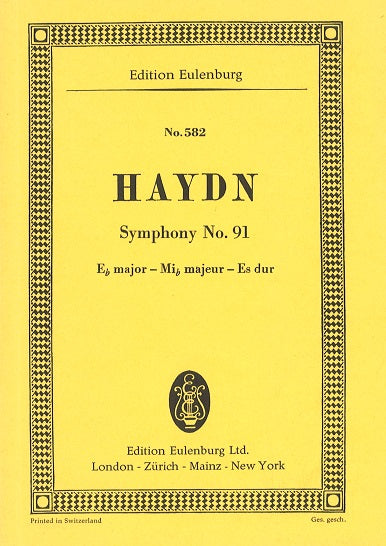 Haydn, Symphony No. 91 in Eb (Eulenburg)