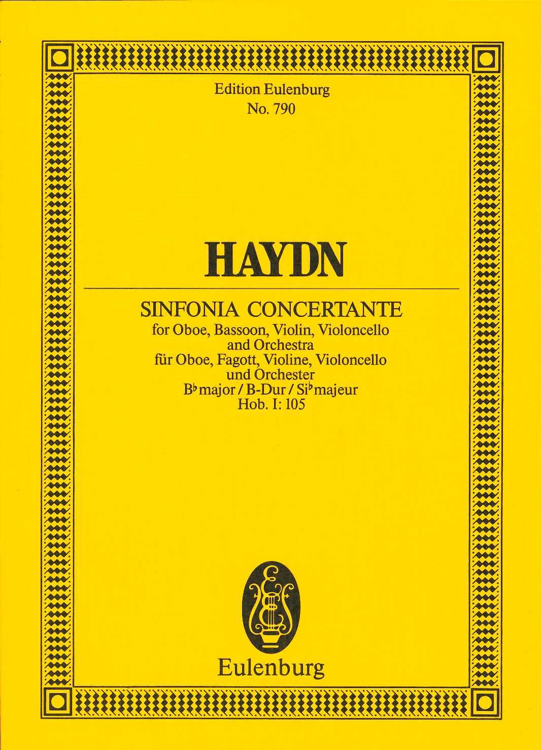 Haydn, Sinfonia concertante Hob. 1/105 (Eulenburg)