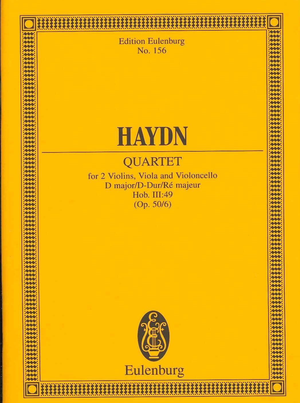 Haydn, String Quartet op. 50/6 'Frog' (Eulenburg)