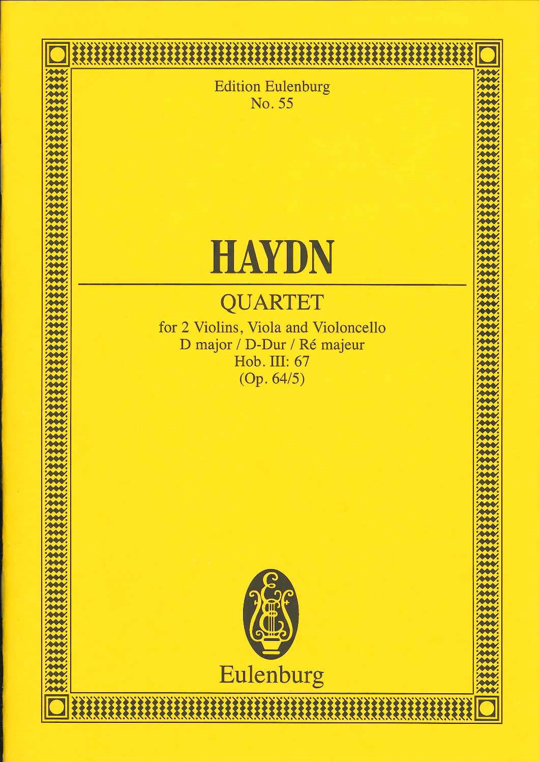 Haydn, String Quartet op. 64/5 'Lark' (Eulenburg)