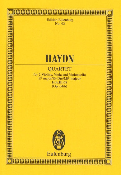 Haydn, String Quartet op. 64/6 in Eb (Eulenburg)