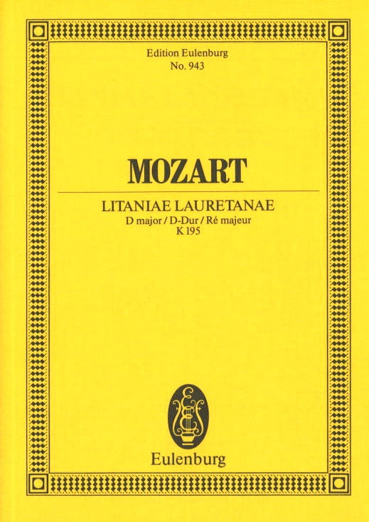 Mozart, Litaniae lauretanae KV 195(186d) (Eulenburg)