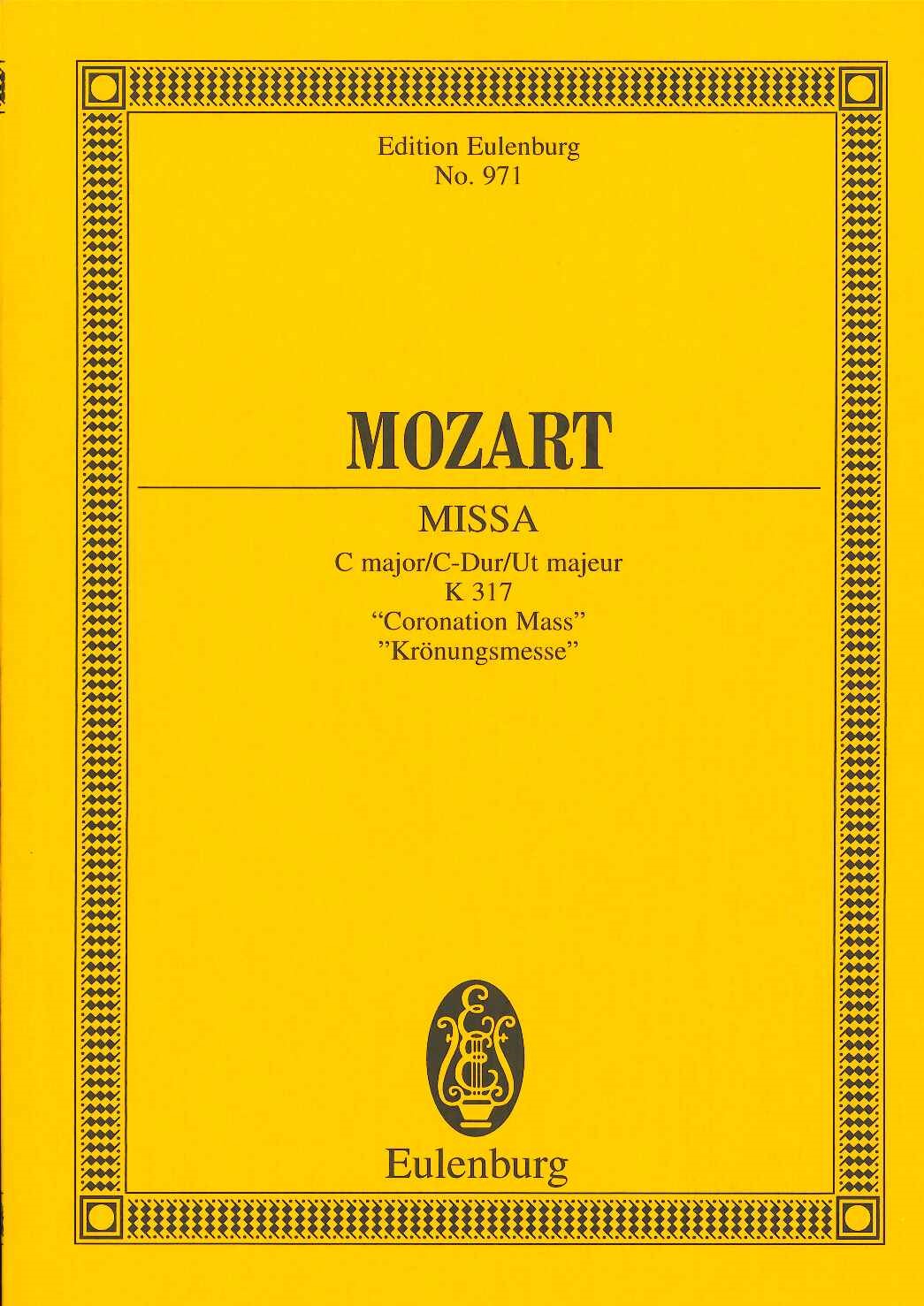 Mozart, Missa KV 317 in C 'Coronation' (Eulenburg)