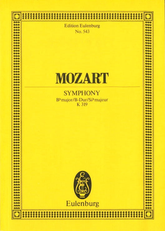 Mozart, Symphony No. 33 in Bb KV 319 (Eulenburg)