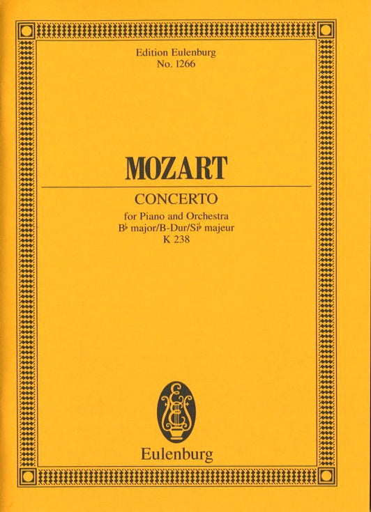 Mozart, Concerto for Piano KV 238 in Bb (Eulenburg)
