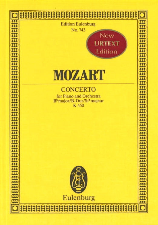 Mozart, Concerto for Piano KV 450 in Bb (Eulenburg)