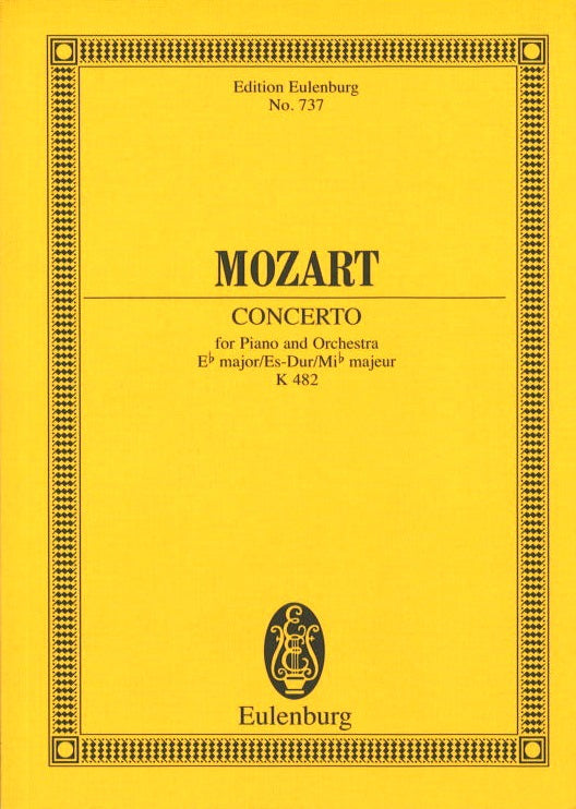 Mozart, Concerto for Piano KV 482 in Eb (Eulenburg)