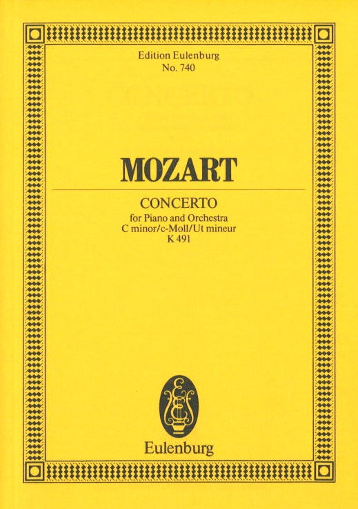 Mozart, Concerto for Piano KV 491 c min. (Eulenburg)