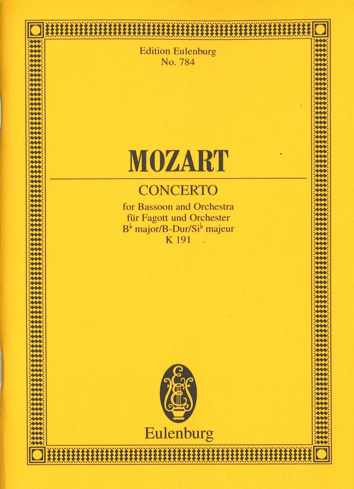 Mozart, Concerto for Bassoon KV 191 (Eulenburg)