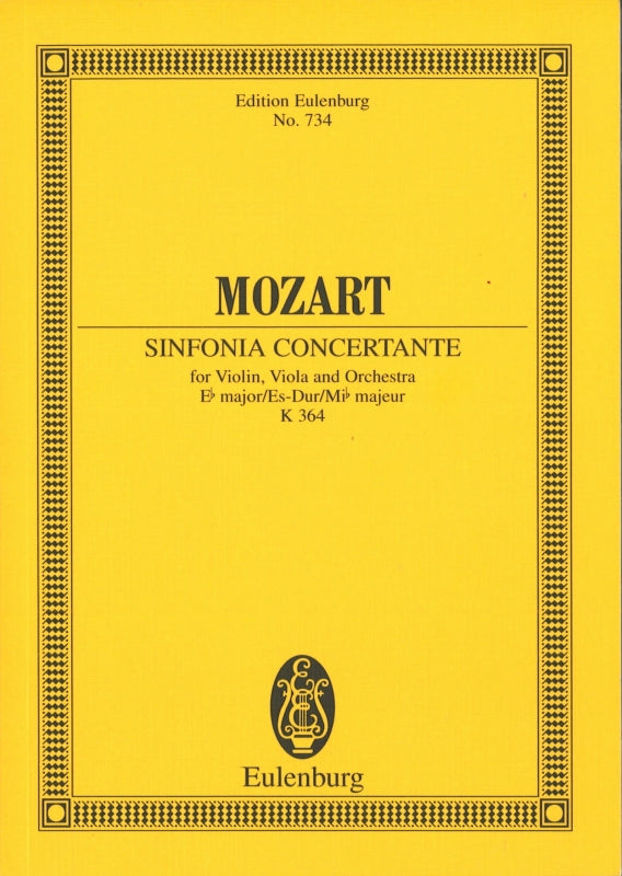 Mozart, Sinfonia concertante KV 364 (Eulenburg)
