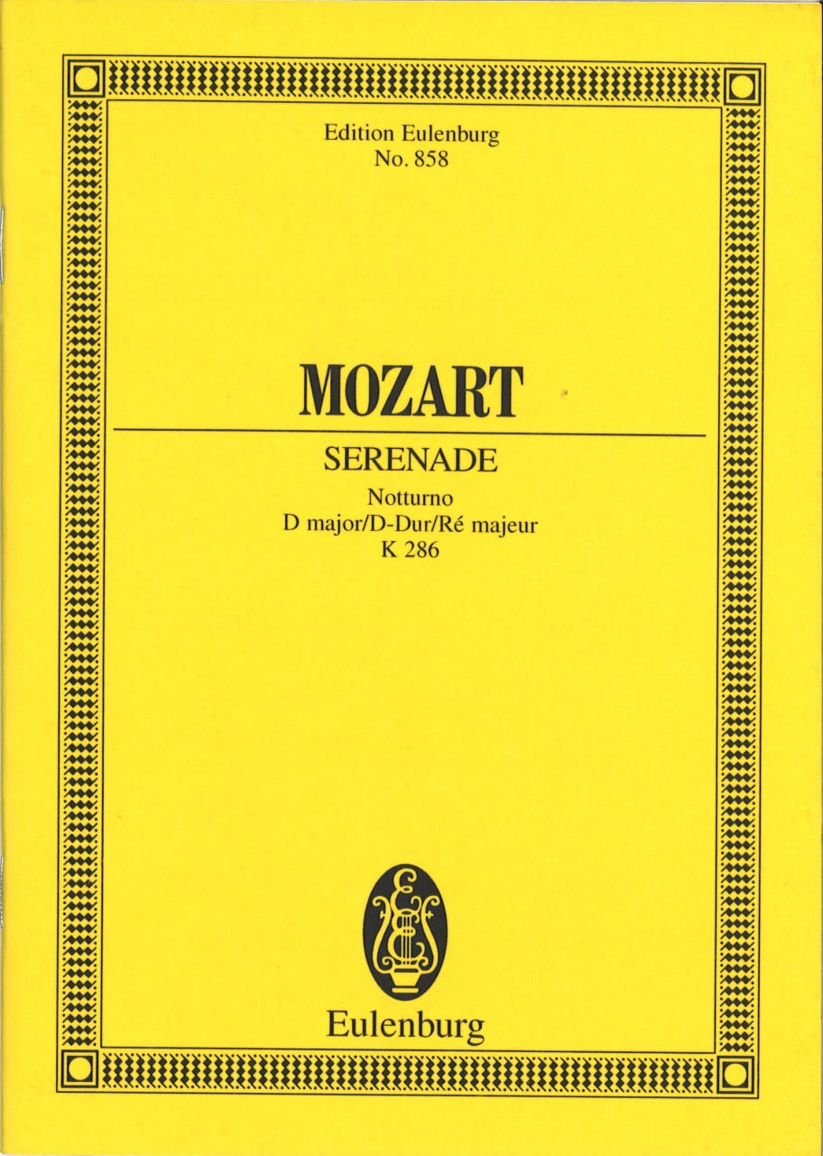 Mozart, Serenade KV 286 in D (Eulenburg)