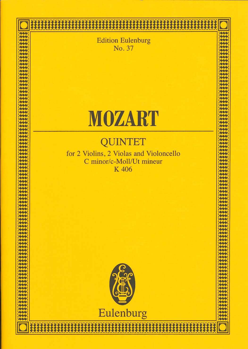Mozart, String Quintet KV 406 in c min. (Eulenburg)