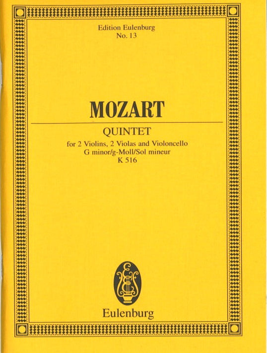 Mozart, String Quintet KV 516 in g (Eulenburg)