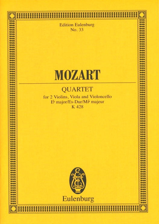 Mozart, String Quartet KV 428 in Eb (Eulenburg)