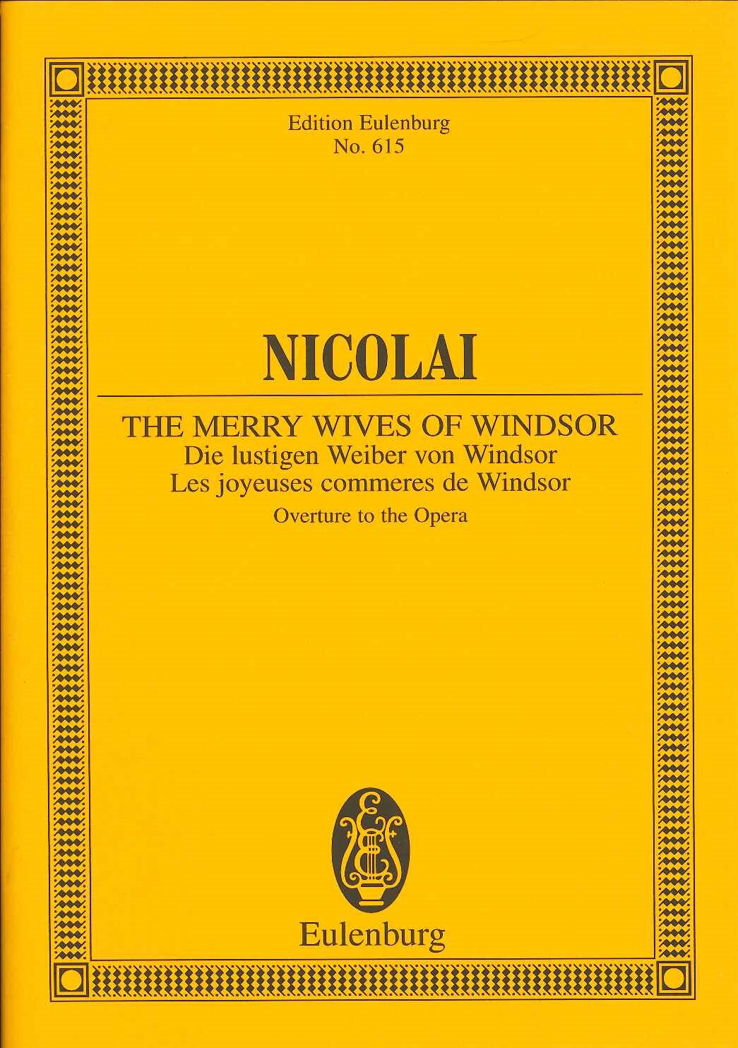 Nicolai, Merry Wives of Windsor Overture (Eulenburg)